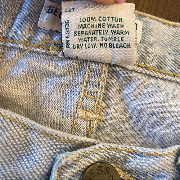 Vintage Guess Lightwash High Rise 80s 90s - Picture 7 of 9